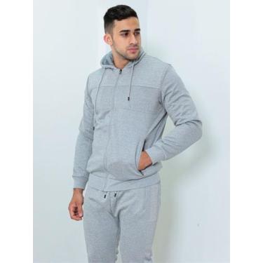 Imagem de Conjunto Masculino Moletom Neopreme Resistente A Agua - Gazo, Cinza cl