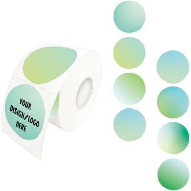 Imagem de Etiquetas Adesivas Térmicas Yeachlaing - 500 Unidades - Redondas (1,5 