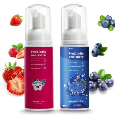 Imagem de Creme Dental de Espuma ELOTAME Natural para Crianças - Sabor Morango