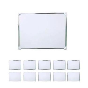 Imagem de 10un Quadro branco lousa escolar empresa 30x20 c/ moldura - Rio Tijuca