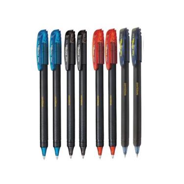 Imagem de Kit 08 Canetas PENTEL Gel Energel Makkuro 0.7mm Ponta Fina (Cores à Es