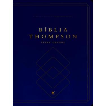 Imagem de Livro - Biblia Thompson - Letra Grande - Com Indice - Capa Luxo Azul -