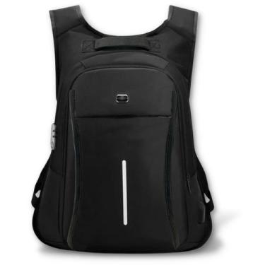 Imagem de Mochila Costas Antifurto Segura Resistente Trava TSA - KL