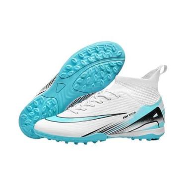 Imagem de Sapatos De Futebol Indoor De Futsal Masculino Crianças Botas De Futebo