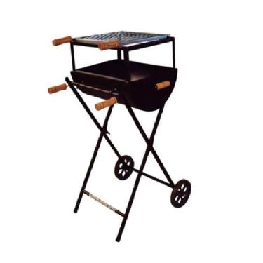 Imagem de Churrasqueira Meio Tambor Mini Alta com Pé e Grelha