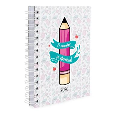 Imagem de Agenda 2026 Capa Dura Professores Desenhos Pink