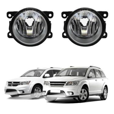 Imagem de Par Farol de Milha para Freemont 2011 a 2012 Dodge Journey 2009 a 2014 Farolete Auxiliar Neblina