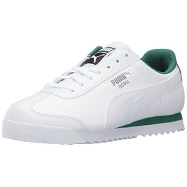 Imagem de Puma Tênis Roma Basic para bebês meninos, branco-verde verde, prata, tamanho 37, Verde, 21