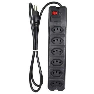 Imagem de Filtro De Linha Ntc Pte0206, 6 Tomadas, Preto