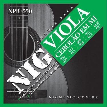 Imagem de Encordoamento para viola caipira mi fósforo bronze nig npb-550