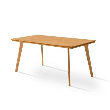 Imagem de Mesa de Jantar Millena em Madeira Maciça 120x80 com Pés de Madeira - Imbuia