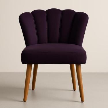 Imagem de Cadeira Poltrona Pétala Sala Estar Penteadeira e Salão - Platinum Deco