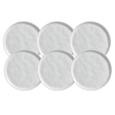 Imagem de Jogo De Pratos Raso 29Cm Kit 6 Peças Bio New White Branco - Porto Bras