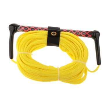 Imagem de oshhni Corda para esqui aquático Wake Board com alça de reboque, linha para esportes aquáticos, corda de reboque para esquis Wakeboard, acessórios, Corda Amarela