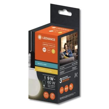 Imagem de Kit 10 Lâmpadas LED Cla60 9W 3000K 806lm Biv E27 - Osram