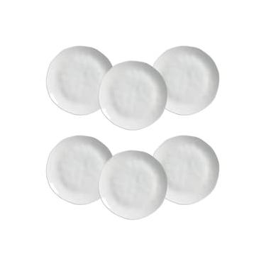 Imagem de Conjunto de Pratos Rasos Porto Brasil Orgânico New White 26,5cm - 6 Peças