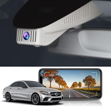 Imagem de Fitcamx Câmera veicular 4K compatível com Mercedes-Benz GLC e C Class 300 (modelo 6635), estilo de fábrica OEM, vídeo Ultra HD 2160P, gravação em loop, WiFi e aplicativo integrados, G-Sensor, fácil de