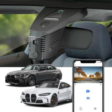 Imagem de Fitcamx Câmera de painel 4K adequada para BMW M3 M4 M340i 2025 Competition Xdrive CS (HD2-6728), estilo de fábrica OEM, vídeo UHD 2160P, WiFi e aplicativo integrados, gravação em loop, sensor G, fácil