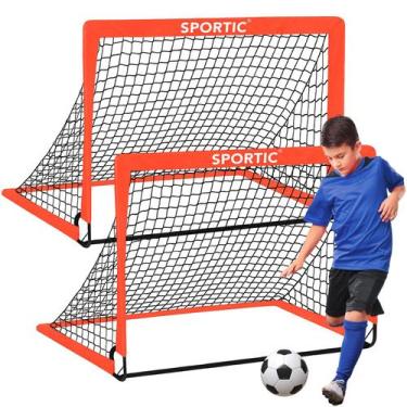 Imagem de Soccer Goal Net Set SPORTIC 4' x 3' para crianças com bolsa e pinos