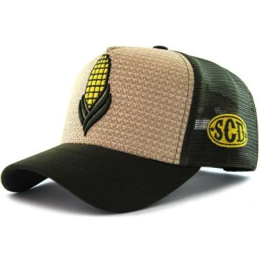 Imagem de Boné Sacudido's - Milho - Palha - Verde - Sacudidos