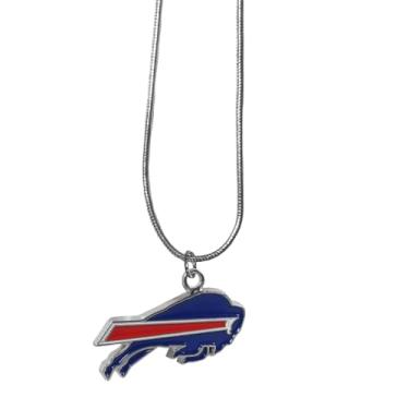 Imagem de Siskiyou Sports NFL Buffalo Bills Colar feminino de corrente de cobra, cores do time, tamanho único