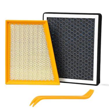 Imagem de SCREW RHINO Conjunto de filtro de ar de motor e cabine compatível com Chevy Trailblazer 1.2L/1.3L 2021-2023, Trax 1.2L 2024 /Buick Encore GX 1.2L/1.3L DOHC 2020-2024-CA12814&CF11966