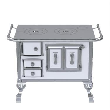 Imagem de Fogão a Lenha GII N 1 Sec Branco Sem Tampa Saida Direita