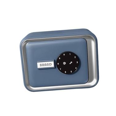 Imagem de Generic Cofrinho com senha e impressão digital para crianças, cofrinho criativo para economizar dinheiro, caixa de economia para presente de criança, ano, Azul