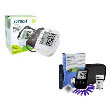 Imagem de Kit Enfermagem Aparelho De Pressão + Medidor De Glicose Gteh - G-TECH