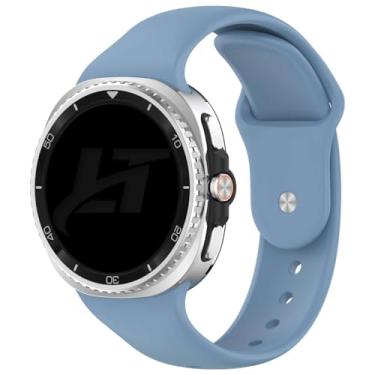 Imagem de Pulseira Sport Lisa LTimports compativel com Galaxy Watch8 Classic 46mm, Galaxy Watch 8 44mm e Galaxy Watch 8 40mm (LT-Azul-rock)