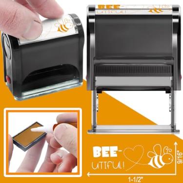 Imagem de Bertiveny Bee-utiful Carimbos de autotinta para professores de notas motivacionais para material de sala de aula (Bee-utiful)
