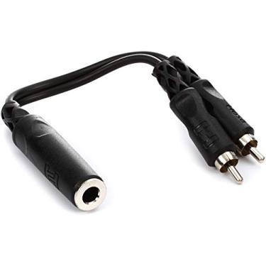 Imagem de Hosa YPR-131 1/4" TSF para cabo duplo RCA Y preto