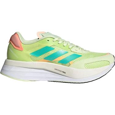 Imagem de adidas Adizero Boston 10 Almost Lime/Mint Rush/Light Flash Orange 9 B (M)