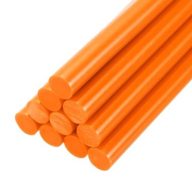 Imagem de PATIKIL Bastões de cola quente para pistola de cola, 10 peças de bastões de cola adesivos coloridos de derretimento a quente a granel para projetos faça você mesmo, decoração de arte de artesanato