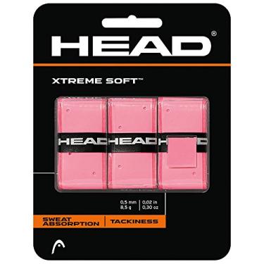 Imagem de Head Raquete Xtreme Soft Overgrip – Fita aderente para raquete de tênis – pacote com 3, rosa