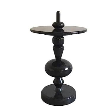 Imagem de Mesa de centro de design simples moderna pequena mesa de café, mesa de canto pequena para mesa de chá, mesa de canto redonda para sala de estar, quarto, varanda, sala de lazer, sofá, mesa de cabeceira