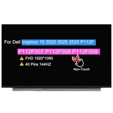Imagem de 15,6 polegadas para Dell Inspiron 15 3520 3525 3535 P112F P112F007 P112F008 P112F009 (após 2020) FHD 1920x1080 40 pinos 144HZ LCD não sensível ao toque painel de exibição (não para Touch)