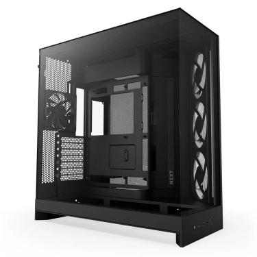 Imagem de Gabinete Gamer NZXT H9 Flow RGB Frontal Diagonal 4 Fans Preto