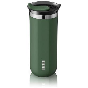 Imagem de Copo para Café 435 mL Isolado a Vácuo Aço Inox Duplo com Tampa, WACACO Octaroma, Verde