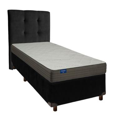 Imagem de Cama Box + Colchão Solteiro D33 Orthotech Inducol + Cabeceira Estofada