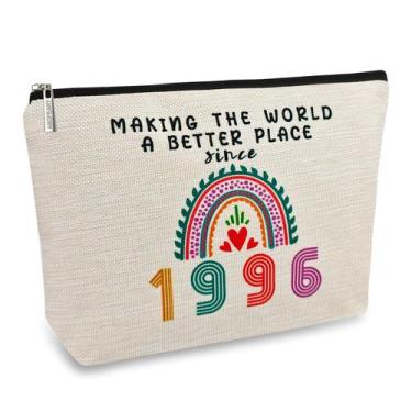 Imagem de Bolsa de cosméticos ancpeany, presente de aniversário de 1996, 25x18 c