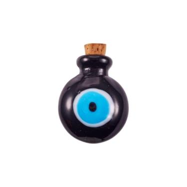 Imagem de 1 pingente feito à mão com olho turco lampwork 30 mm vidro sortudo olho turco perfume berloques para colar faça você mesmo, joias, frasco de óleo essencial, 30mm, Vidro, Sem Pedra Preciosa