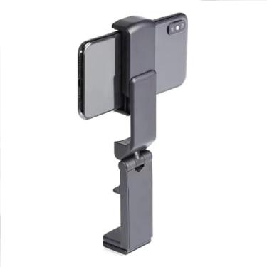 Imagem de Suporte de telefone ajustável com clipe – Suporte dobrável para mesa, cabeceira de cama e borda de monitor – Suporte portátil para smartphones, visualização sem as mãos