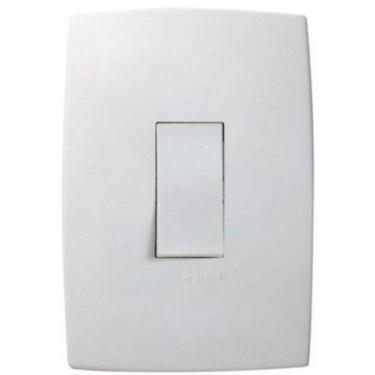 Imagem de Conjunto branco 4x2 interruptor 1ts vert 611100 plus bca - pial