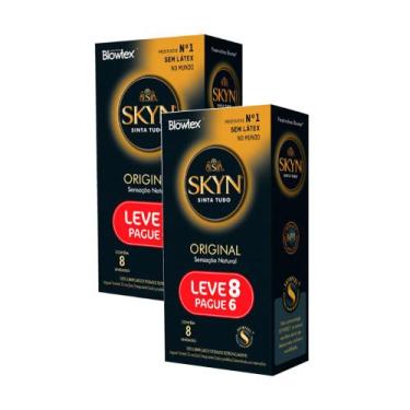 Imagem de Kit 2 Preservativo Blowtex Skyn Original Leve 8 Pague 6 Unidades