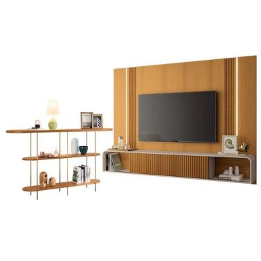 Imagem de Home Suspenso Empire Cinamomo Off White E Aparador Infinity Cinamomo- Hb Móveis