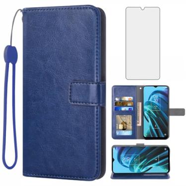 Imagem de Compatível com TCL 30XE/30V/4X/20AX/20A/20R/Bremen 5G Capa carteira protetora de tela de vidro temperado suporte de cartão acessórios celulares capas de telefone para TLC T601DL 30 XE XE5G V 20 AX R A