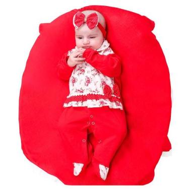 Imagem de Saída de Maternidade Menina Dudinha Vermelha - Sônia Enxovais