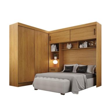 Imagem de Guarda-Roupa Modulado Sparta New 4 Portas 7 Gavetas Cinamomo