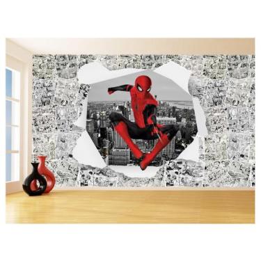 Imagem de Papel De Parede 3D Heróis Página Quadrinhos Hq 3,5M Nhma249 - Você Dec